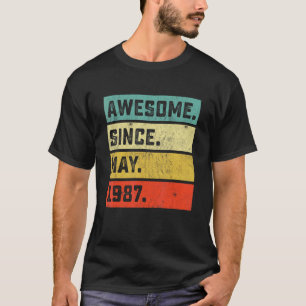 35e Birthday Fantastisk sedan maj 1987 35 år T Shirt