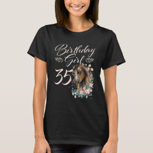 35e Birthday Girl Horse 35 Years Bday T Shirt