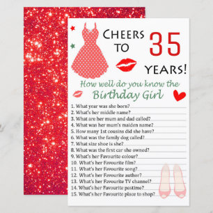35e Birthday Hur bra vet du att du fyller år?