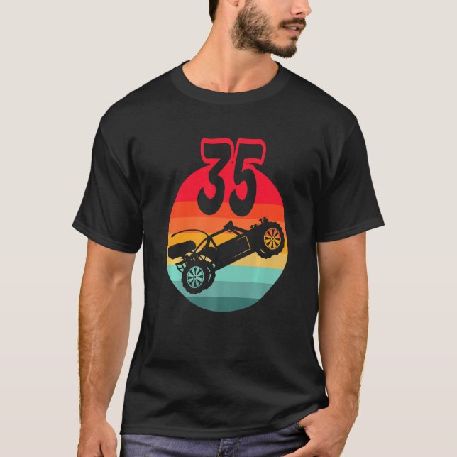35e Birthday I Tävla Gaming I Fjärrkontroll RC T Shirt (Framsida)