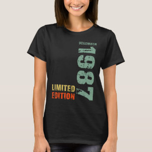 35e Birthday Man 35 år december 1987 T Shirt