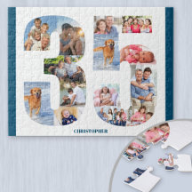 35e Birthday Photo Collage Number 35 Keepsak