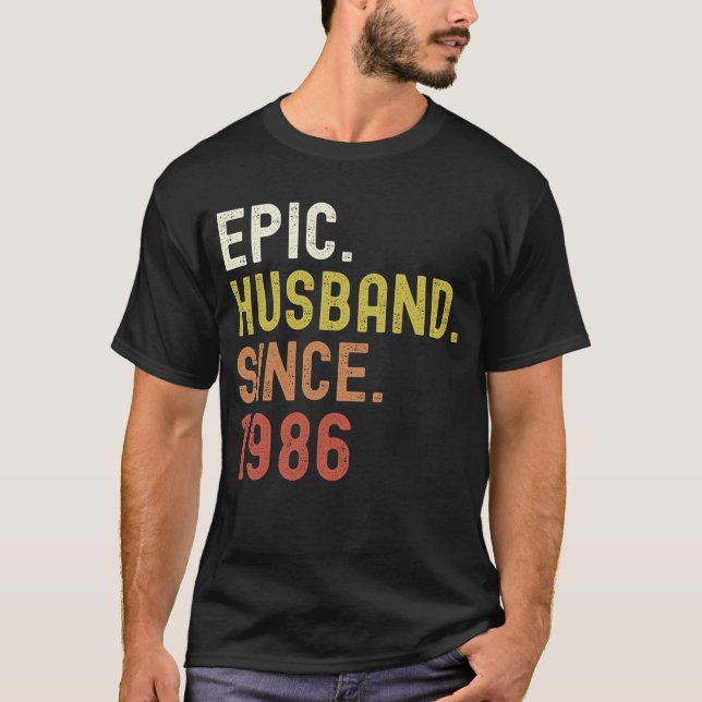 35e Bröllop-årsdagen 1986 T Shirt (Framsida)