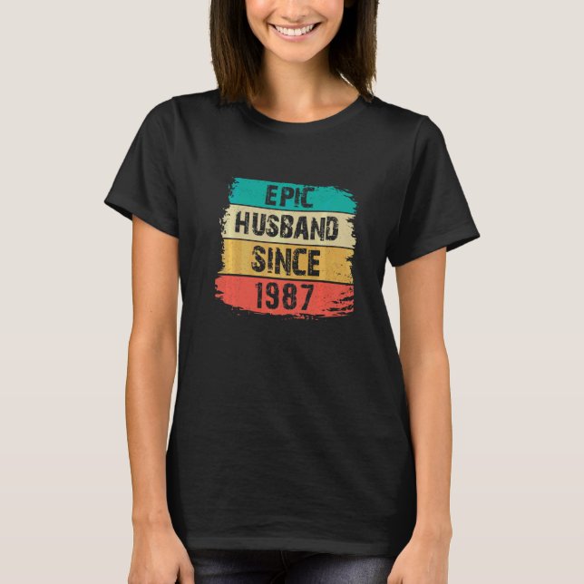 35e Bröllop-årsdagen efter 1987 T Shirt (Framsida)