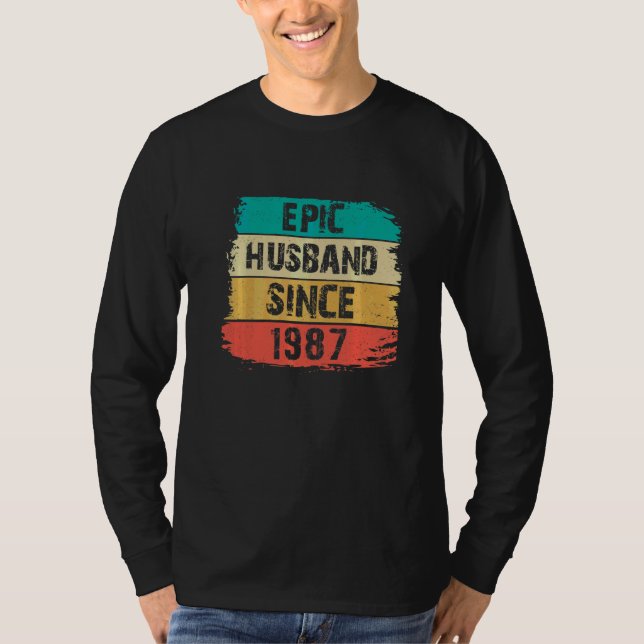 35e Bröllop-årsdagen efter 1987 T Shirt (Framsida)