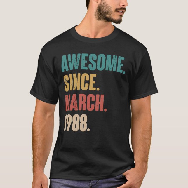 35e Dekoration vid födelsedag 35 år T Shirt (Framsida)