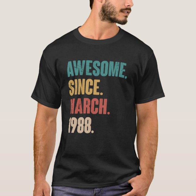 35e Dekoration vid födelsedag 35 år T Shirt (Framsida)