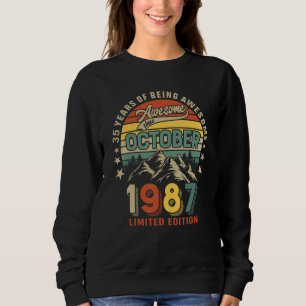 35e Födelsedag 35 år Fantastisk sedan oktober 1987 T Shirt