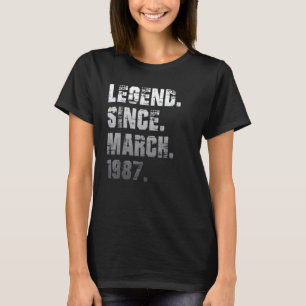 35e Födelsedag 35 år gammal förklaring sedan mars T Shirt
