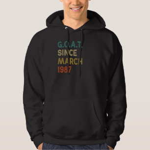 35e Födelsedag 35 år gammal get sedan mars 1987 Hoodie