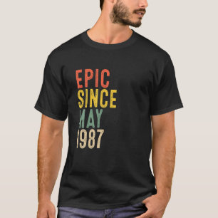 35e födelsedag Epic sedan maj 1987 35 år Ol T Shirt