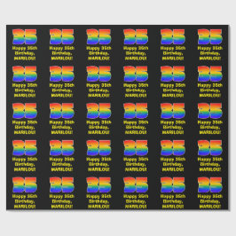 35e Födelsedag: Roligt, färgstark regnbåge inspire Presentpapper