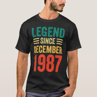 35e Födelsedag sedan december 1987 35 år T Shirt