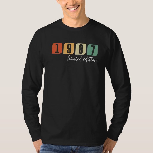 35e Födelsedagen Dam Manar 35 år 1987 8 T Shirt (Framsida)