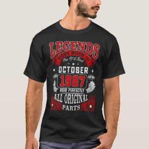 35e födelsedagsledenheter födda i oktober 1987 35 t shirt