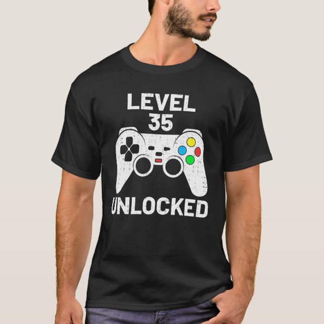 35e för oplockat 35-upplåst bildspel t shirt (Framsida)