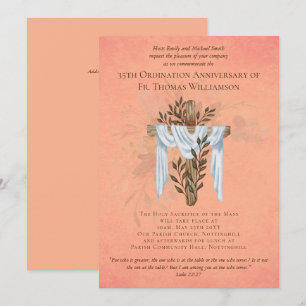 35e Ordination Annibröllopsinbjudan koral