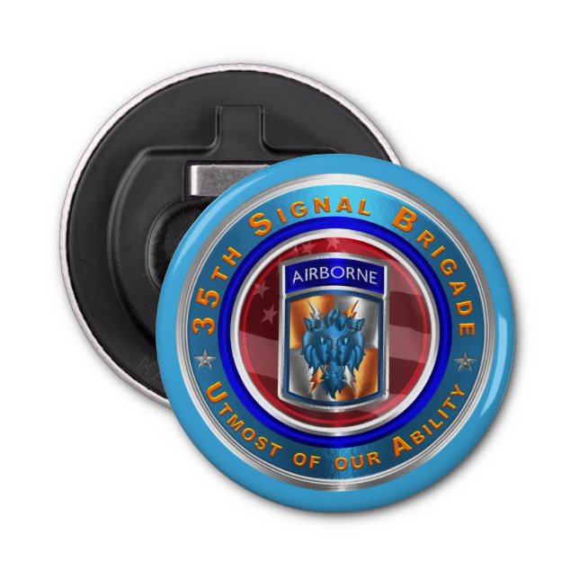 35e Signal Brigade Airborne Flasköppnare (Framsidan)