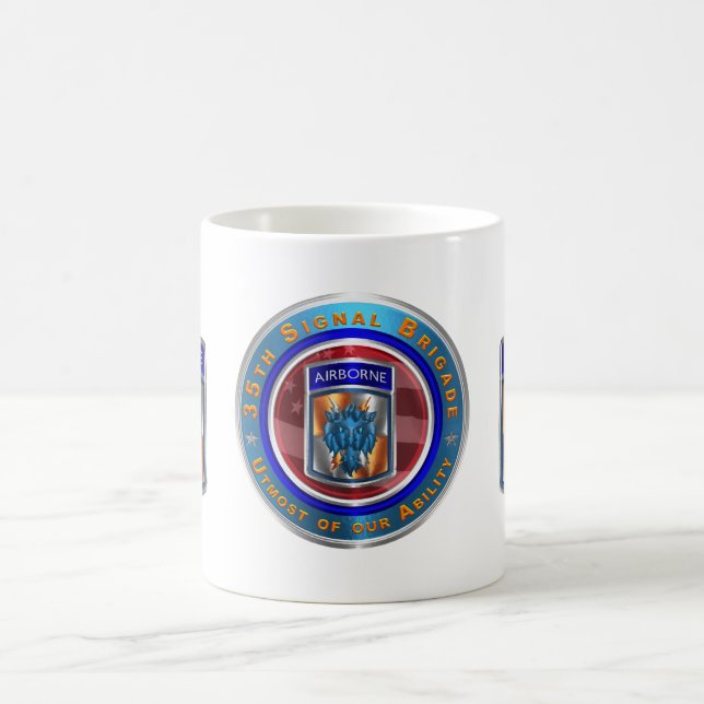 35e Signal Brigade Airborne Kaffemugg (Center)