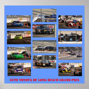 35e TOYOTA av den Long Beach grand prix Poster