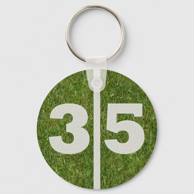 35efödelsedagsfestfavör nyckelring (Framsida)
