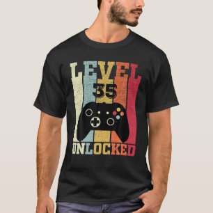 35en Ledig 35 olåst, funktionellt videospel, födel T Shirt