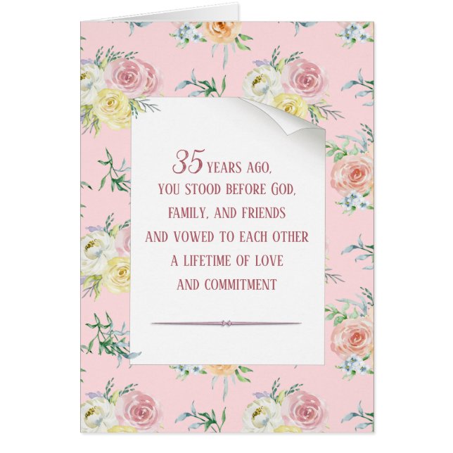 35en Watercolor Ro Hälsningskort (Framsidan)