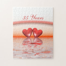 35ens årsdag Coral Hearares Pussel