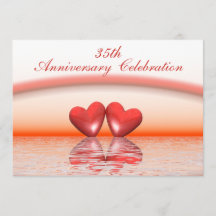 35ens årsdag Coral Hearts