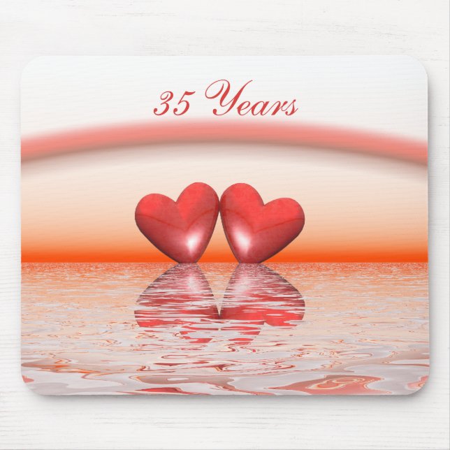 35ens årsdag Coral Hearts Musmatta (Framsidan)