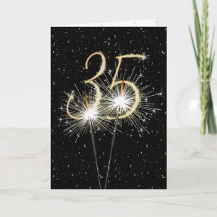 35ens jubileumsparkler kort
