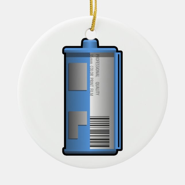 35mm filmar kanisterprydnaden julgransprydnad keramik (Framsidan)