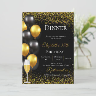 35th Birthday Party invitation Inbjudningar