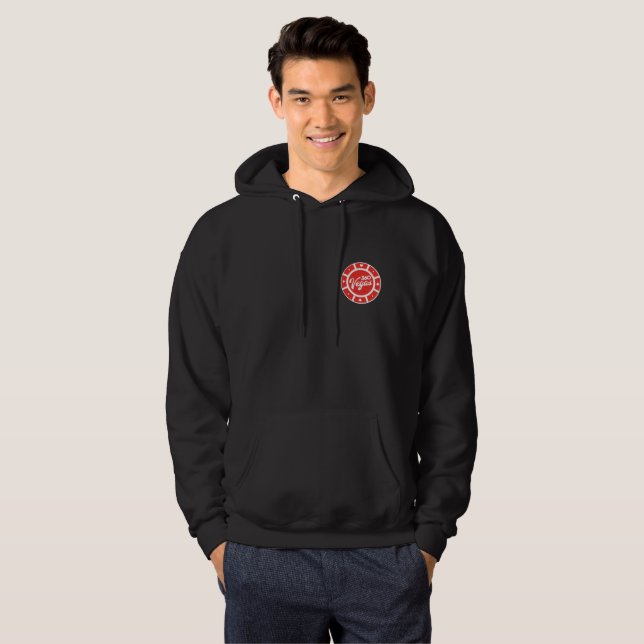 360 Vegas 2 Chip Logotyp Hoodie (Hel framsida)