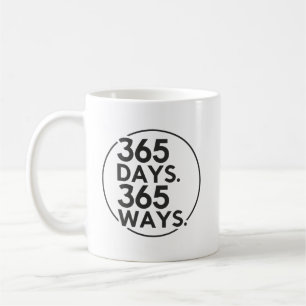 365 dagar, 365 dagar - Framgång, Gym, Hustle, Grin Kaffemugg
