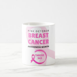 365 Medvetenhet om bröstcancer Månad 2024 Kaffemugg