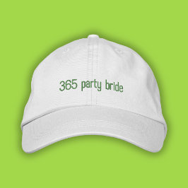 365 Party Bride Grönt Pop Girl Summer Pappa Hat Broderad Keps