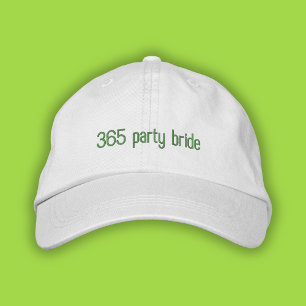 365 Party Bride Grönt Pop Girl Summer Pappa Hat Broderad Keps