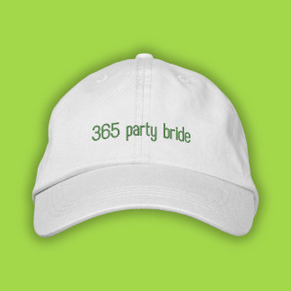 365 Party Bride Grönt Pop Girl Summer Pappa Hat Broderad Keps