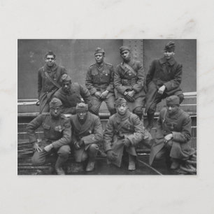 369:e New York National Guard Harlem Hellfighters Vykort