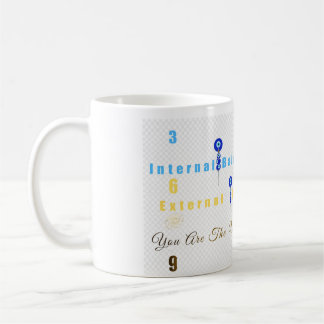"369: Inre balans, yttre glädje, du är universum Kaffemugg