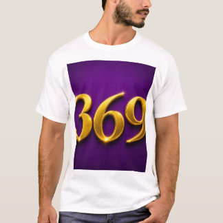 369 Numerologi Manifestation Lila Guld Lagen Om At T Shirt