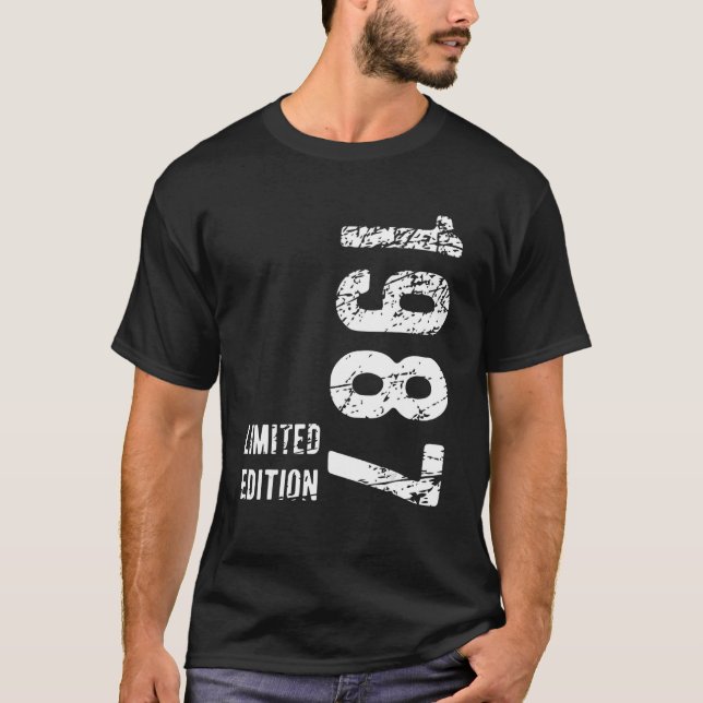 36 år gammal 1987 36:e födelsedagen t shirt (Framsida)