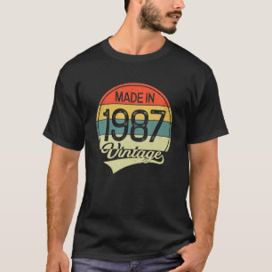 36 år gammal Vintage 1987 som gjordes 1987 36:e T Shirt