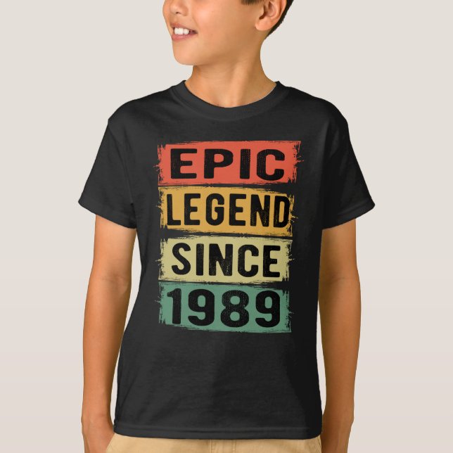 36 års ålder Epic Legend 36: e födelsedagspresent T Shirt (Framsida)