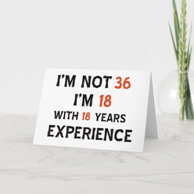 36-årsjubileum kort (Framsida)