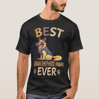 36 Bästa tyska herdehund Mamma någonsin tyska herd T Shirt