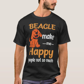 36 Beagle Gör Mig Glad Människor Inte Så Mycket Be T Shirt