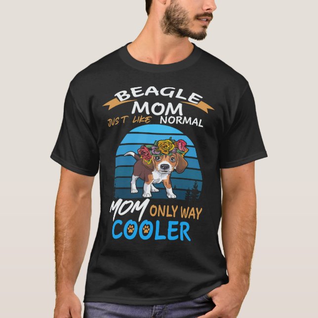 36 Beagle Mamma Kylare Beagle T Shirt (Framsida)