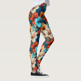 #36-Blommönster Leggings